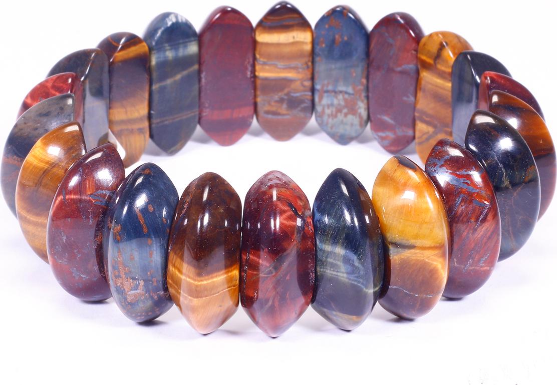Vòng tay đá mắt hổ tam tài nanh hổ - Ngọc Quý Gemstones