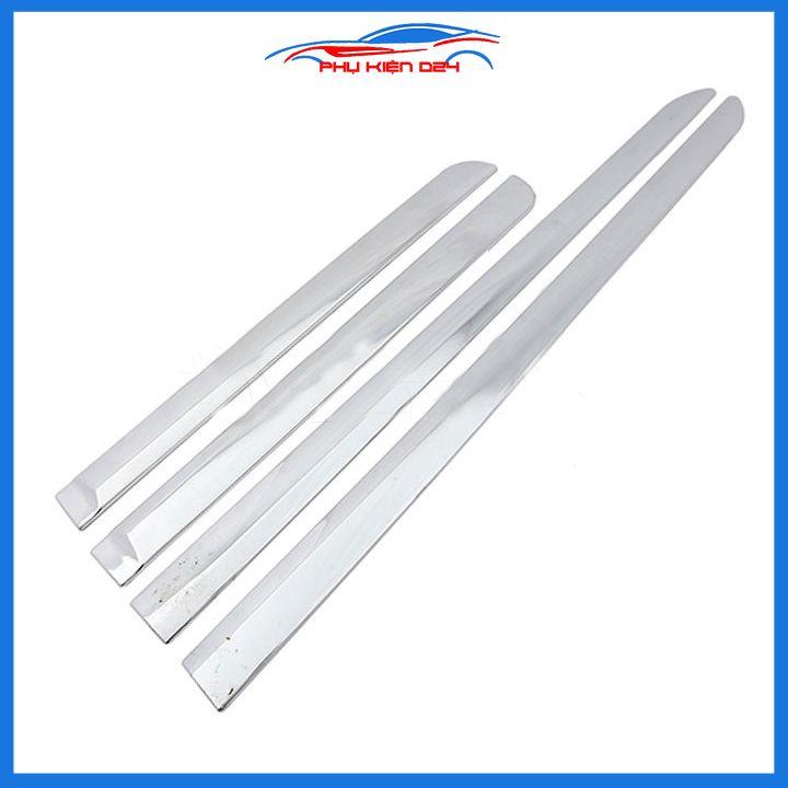 Bộ ốp nẹp sườn Innova 2017-2018-2019-2020-2021-2022 mạ crom trang trí làm đẹp xe