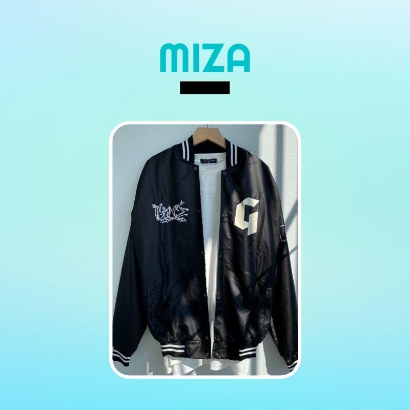 Áo khoác bomber nữ nam unisex gió jacket dù 2 lớp cúc bấm form rộng local brand ulzzang phong cách hàn quốc đep chữ G