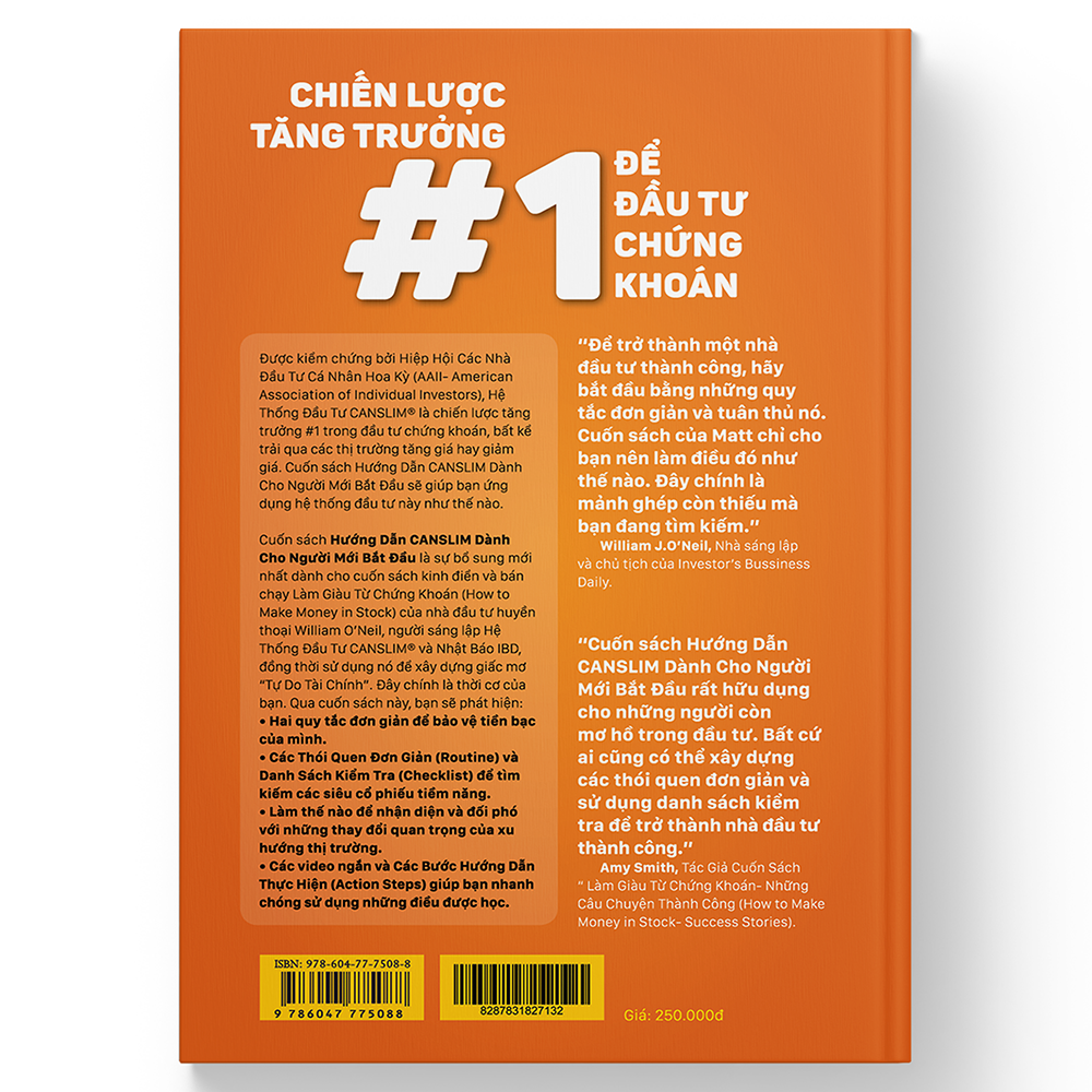 Bộ sách Làm Giàu Từ Chứng Khoán phiên bản mới + Hướng Dẫn Thực Hành CANSLIM Cho Người Mới Bắt Đầu