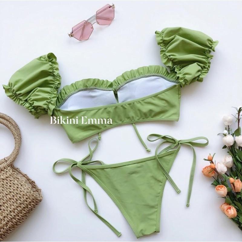 Bikini 2 mảnh tay phồng (hình thật khách mặc)