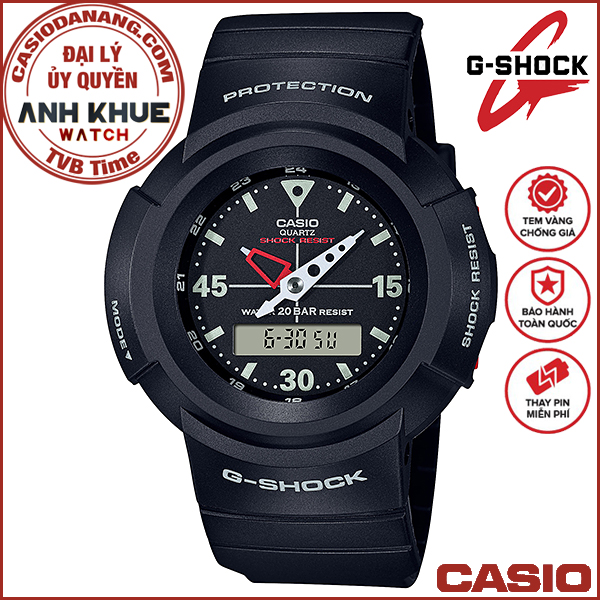 Đồng hồ nam dây nhựa Casio G-Shock chính hãng AW-500E-1EDR (47mm)