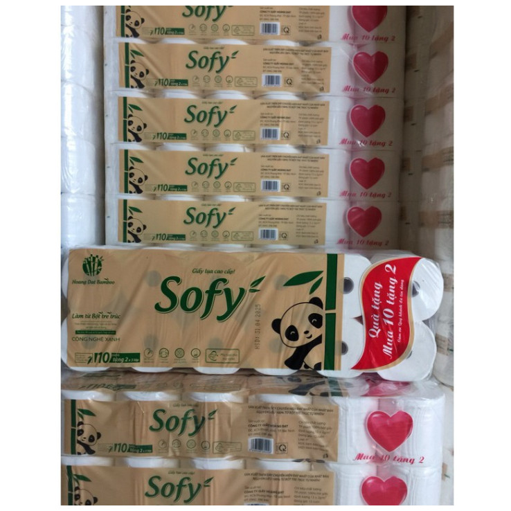 Giấy Vệ Sinh Sofy Cao Cấp 3 Lớp Hàng Mềm Mịn