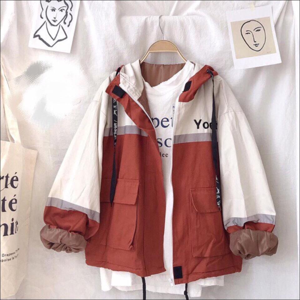Áo khoác Kaki nữ túi lớn đáng yêu TP05