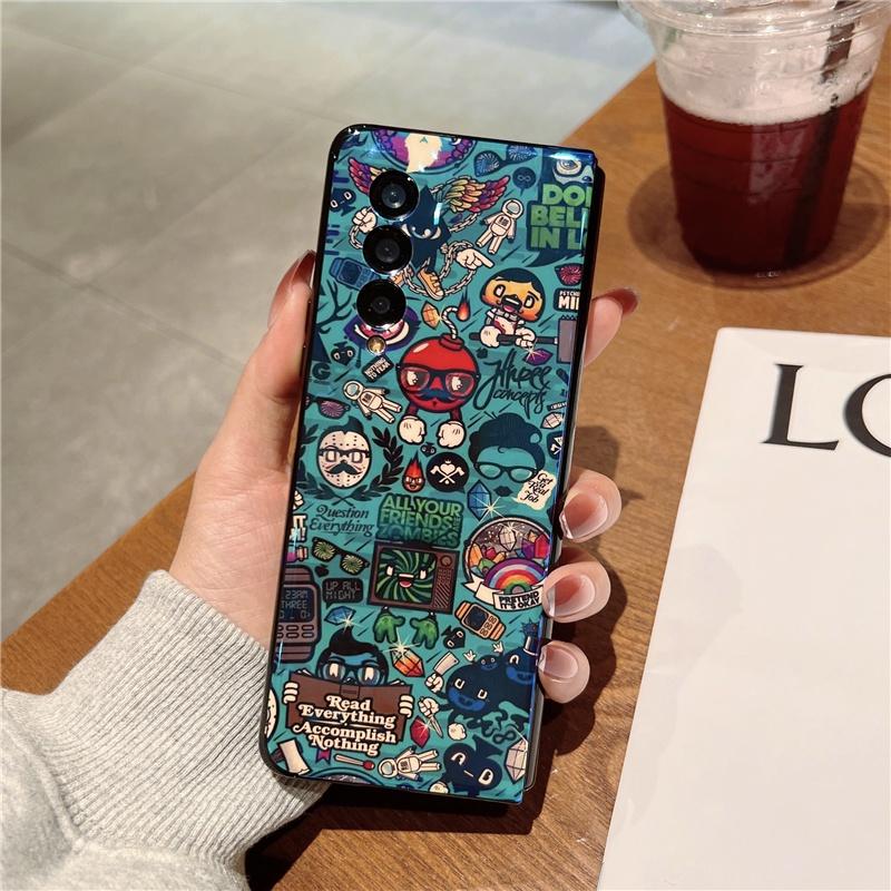 Ốp Lưng Sticker Độc Lạ Cho Samsung Galaxy Z FOLD 5 / Z FOLD 3 / Z FOLD 4