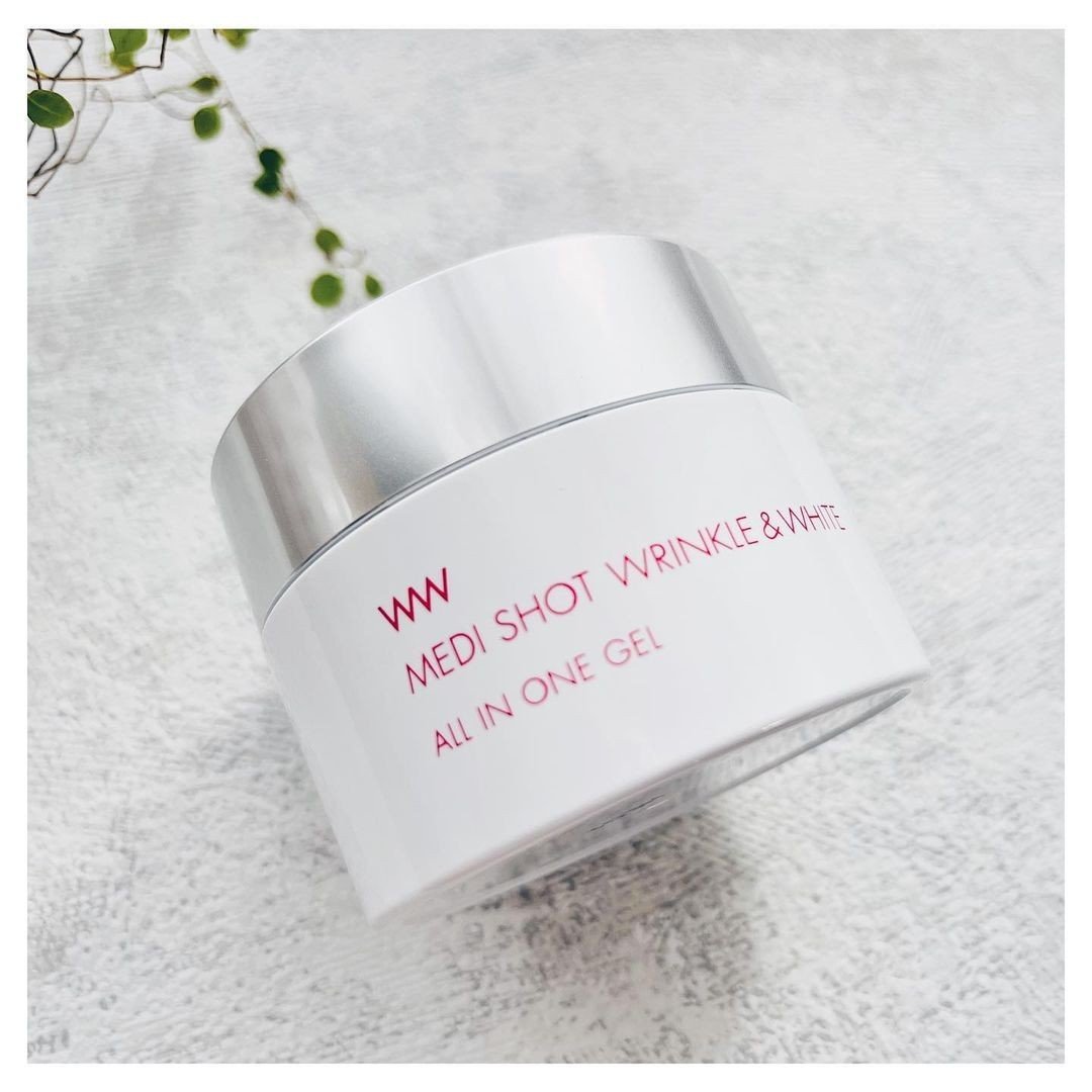 Gel dưỡng trắng và giảm nếp nhăn toàn diện Meishoku Medi Shot Wrinkle &amp; White All in One Gel 75g