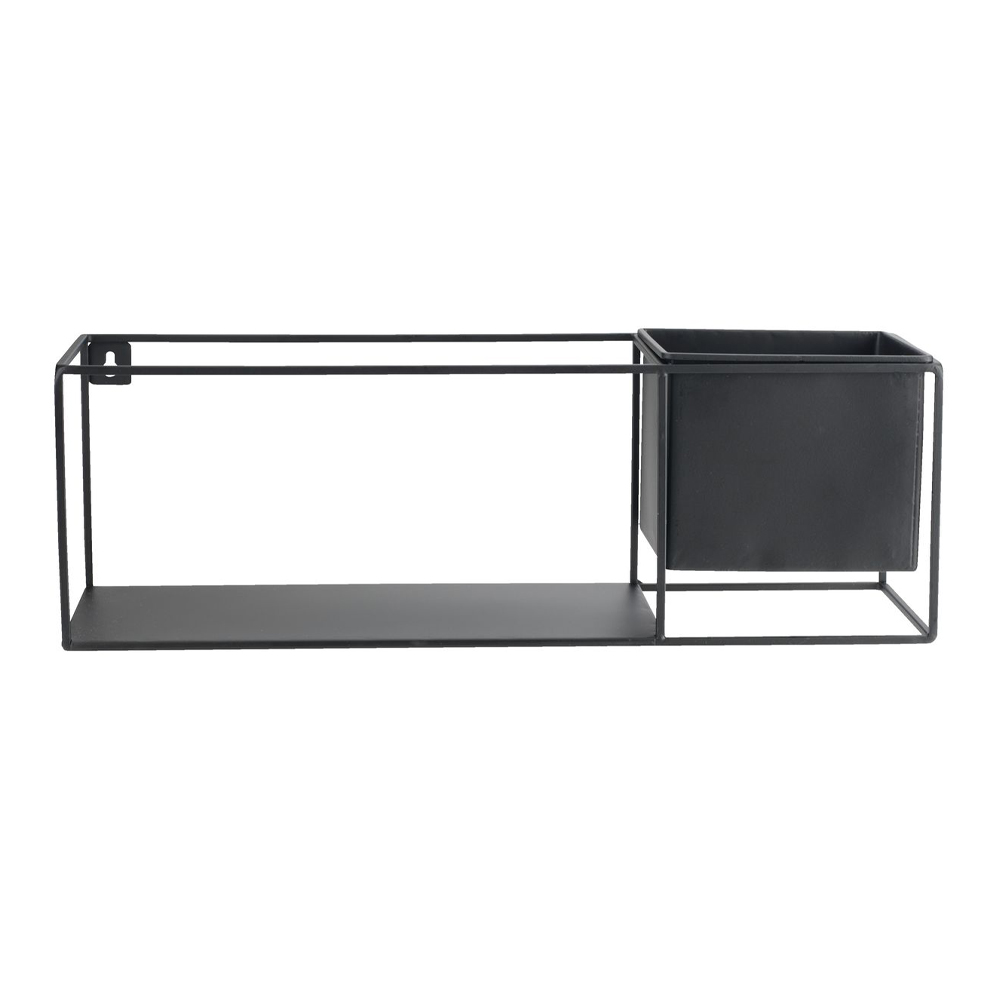 Kệ trang trí | JYSK Vilmer | kim loại | đen | R13xD40xC13cm