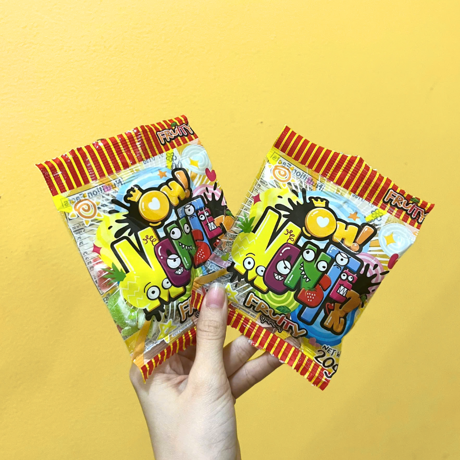 Kẹo Dẻo Oh! Monster Hương Trái Cây Chua Ngọt Dẻo Dai - 20g/gói [Hàng Thái Lan