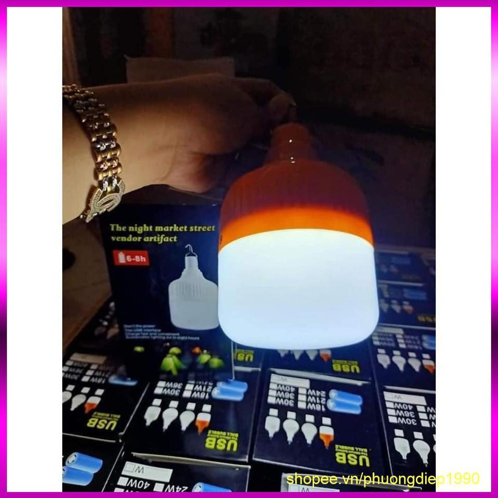 Bóng đèn tích điện đèn led sạc tích điện đa năng công suất 120W Loại to