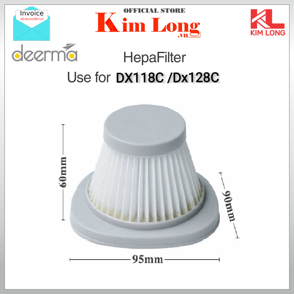 Bộ Lõi Lọc DEERMA DX115C / DX118C máy hút bụi cầm tay - Hàng chính hãng