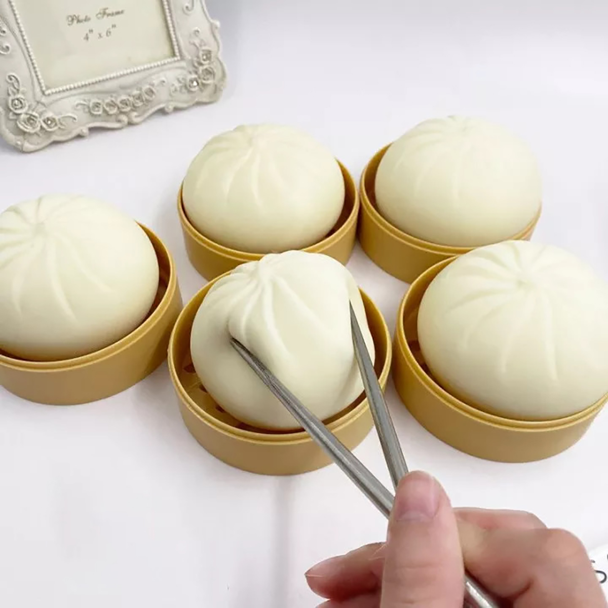 Bánh Bao Giảm Stress Căng Thẳng Squishy Mochi Bóp Tay Mềm Dẻo Silicon Cute Dễ Thương Mô Hình Có Hộp Mini Giá Siêu Rẻ