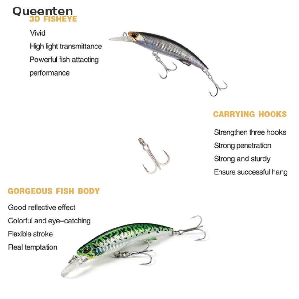 Queenten Minnow 90mm 40g fishing lures swimbait crankbait Sink bass deep diving lure bait QT