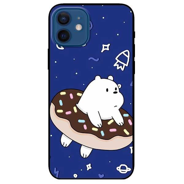 Ốp lưng dành cho Iphone 11 - 11 Pro - 11 Pro Max mẫu Gấu Trắng Donut
