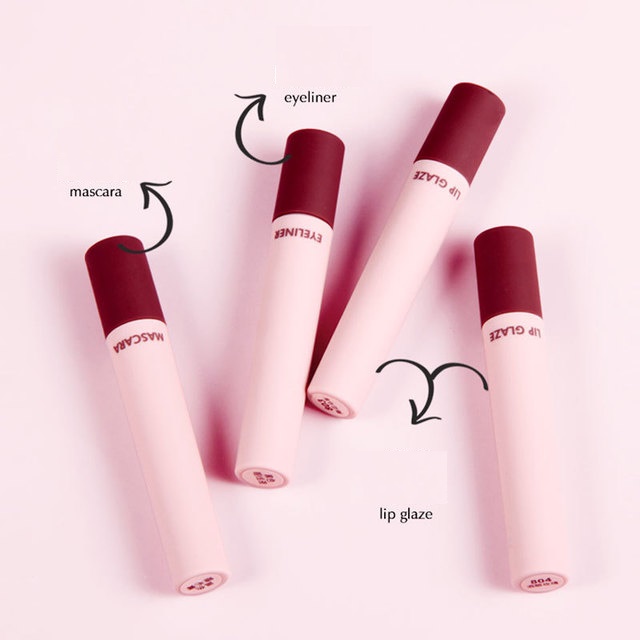 Set trang điểm 4 món ProLight Hangfang (2 son kem, kẻ mắt, chuốt mi)