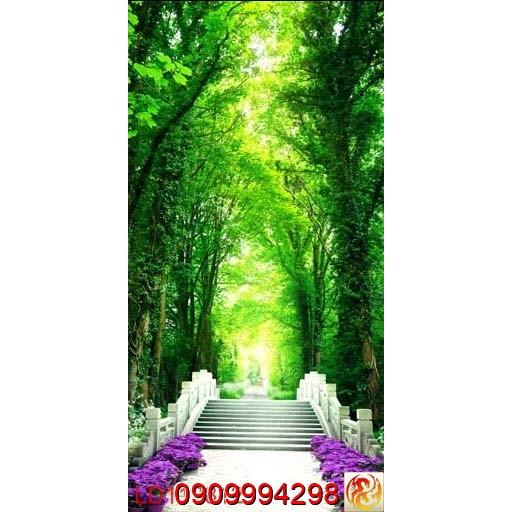 TRANH DÁN TƯỜNG LỐI ĐI THIÊN NHIÊN