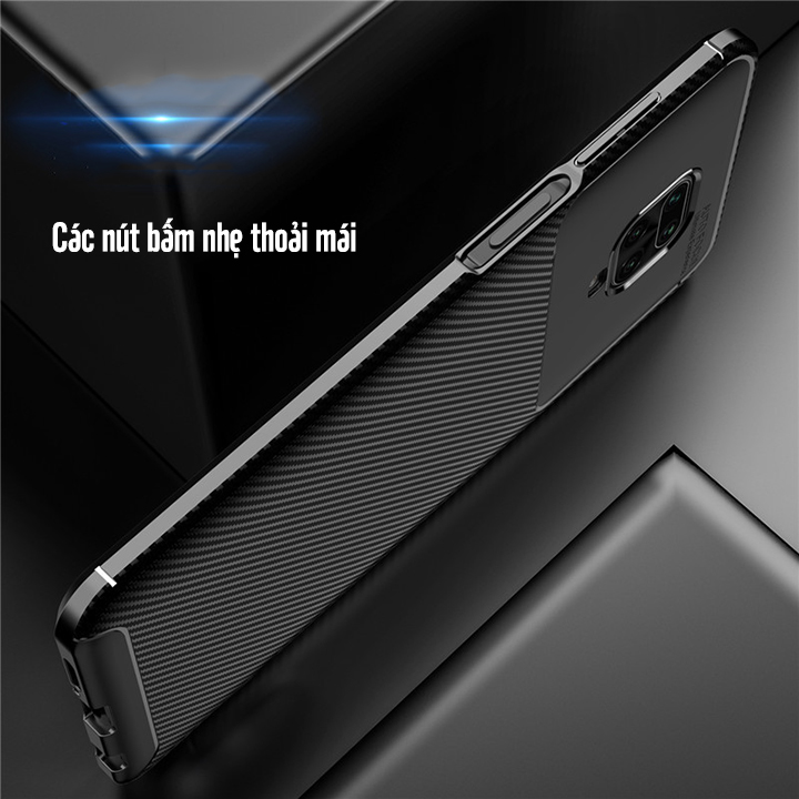 Ốp lưng cho Xiaomi Redmi Note 9S - Redmi Note 9 Pro chống sốc Carbon Auto Focus