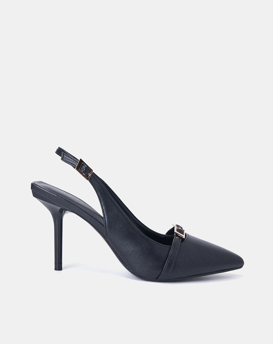Giày Cao Gót Nữ 9cm Thời Trang JUNO Slingback Phối Khoá CG09157