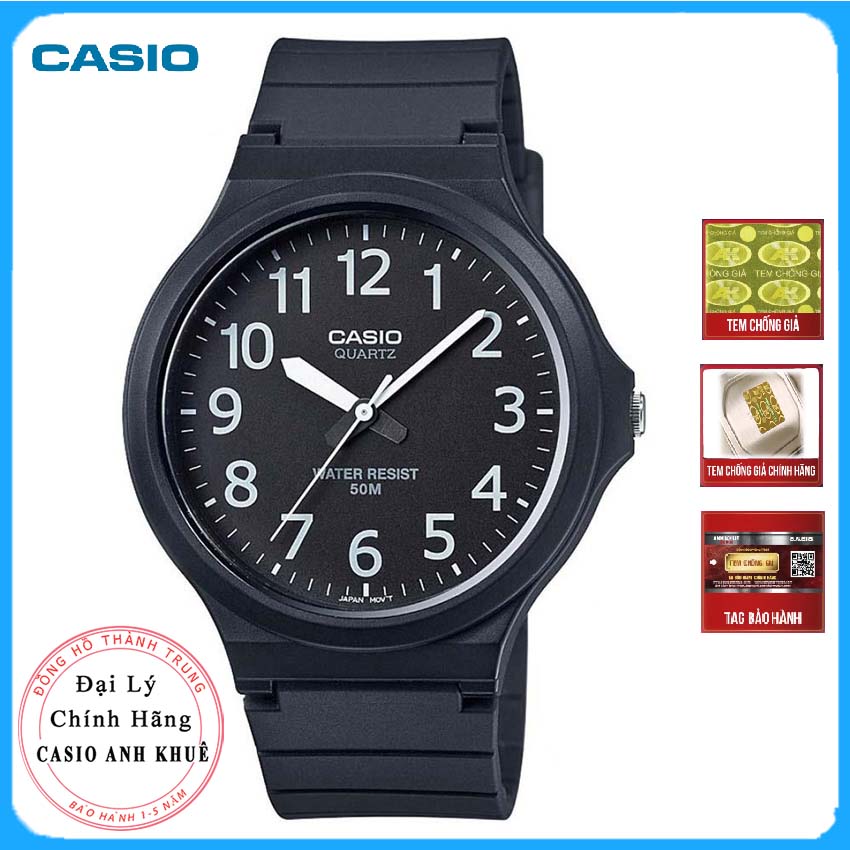 Đồng hồ nam dây nhựa Casio MW-240-1BVDF