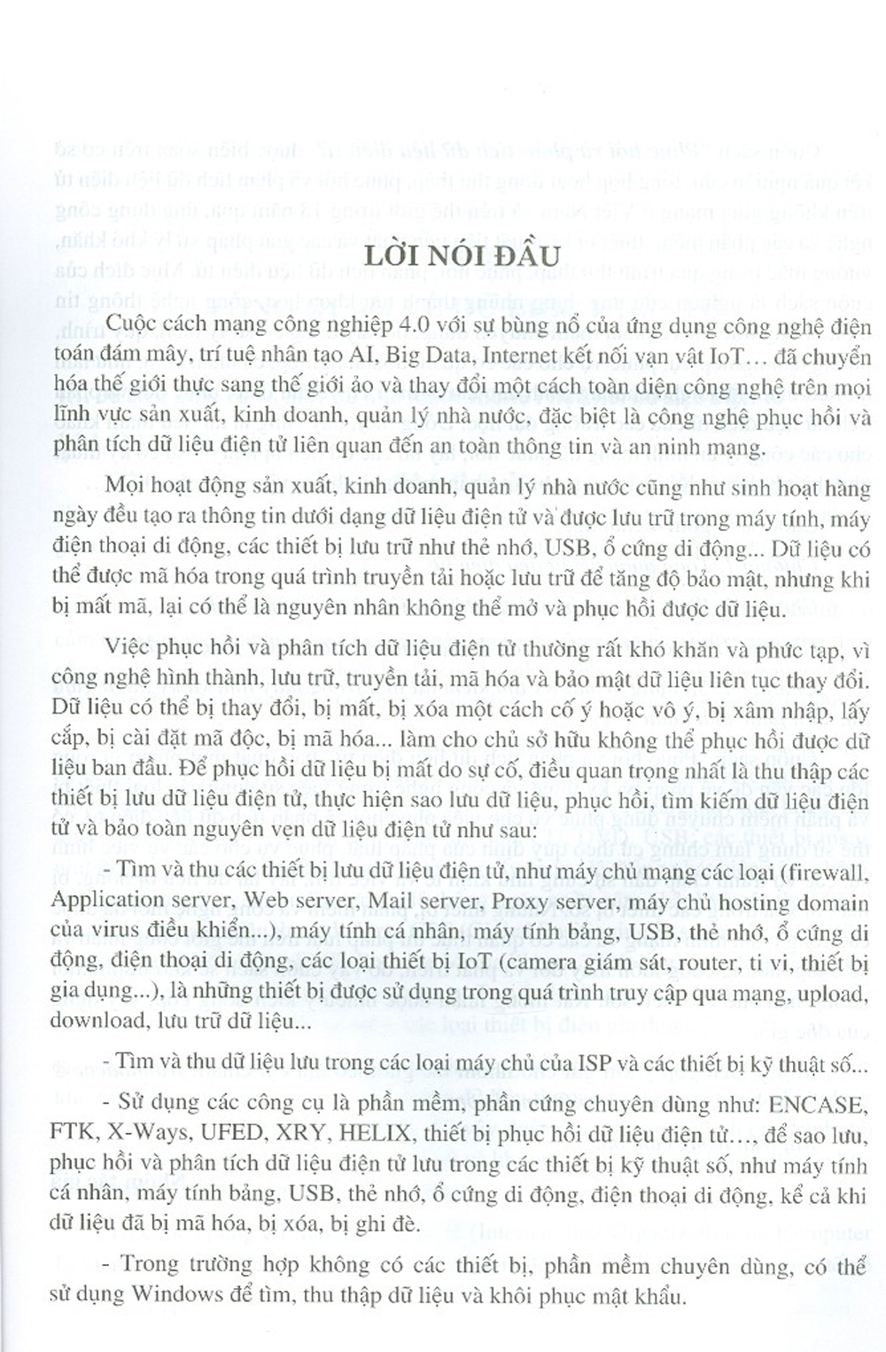 Phục Hồi Và Phân Tích Dữ Liệu Điện Tử