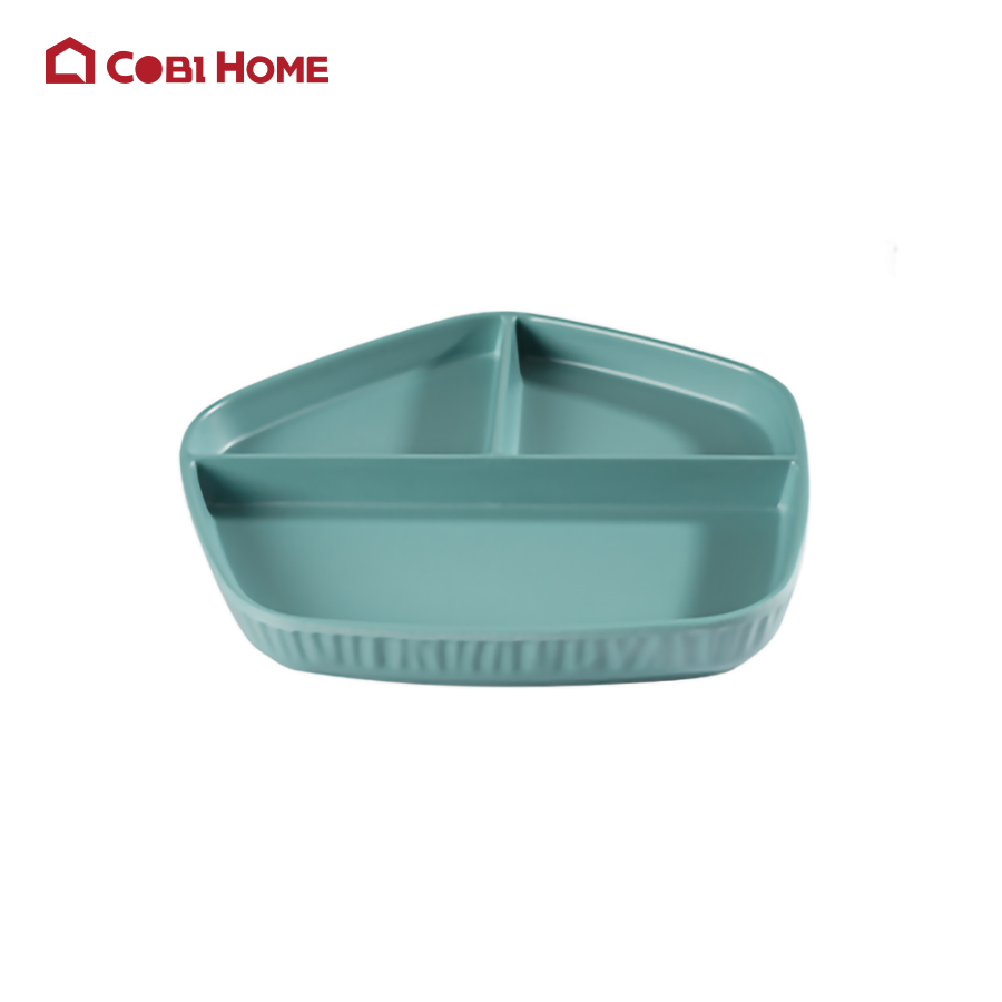 Đĩa chia ngăn melamine cao cấp (2 màu)