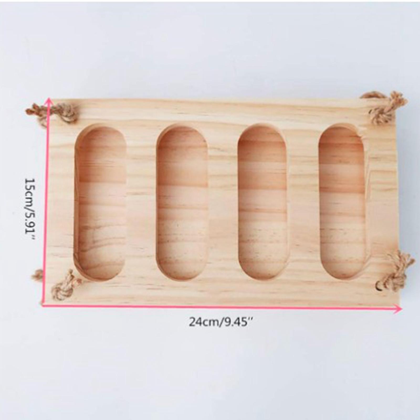 Durable Wood Rabbit Hay Feeder Food Manger Grass Holder Accessories Hamster