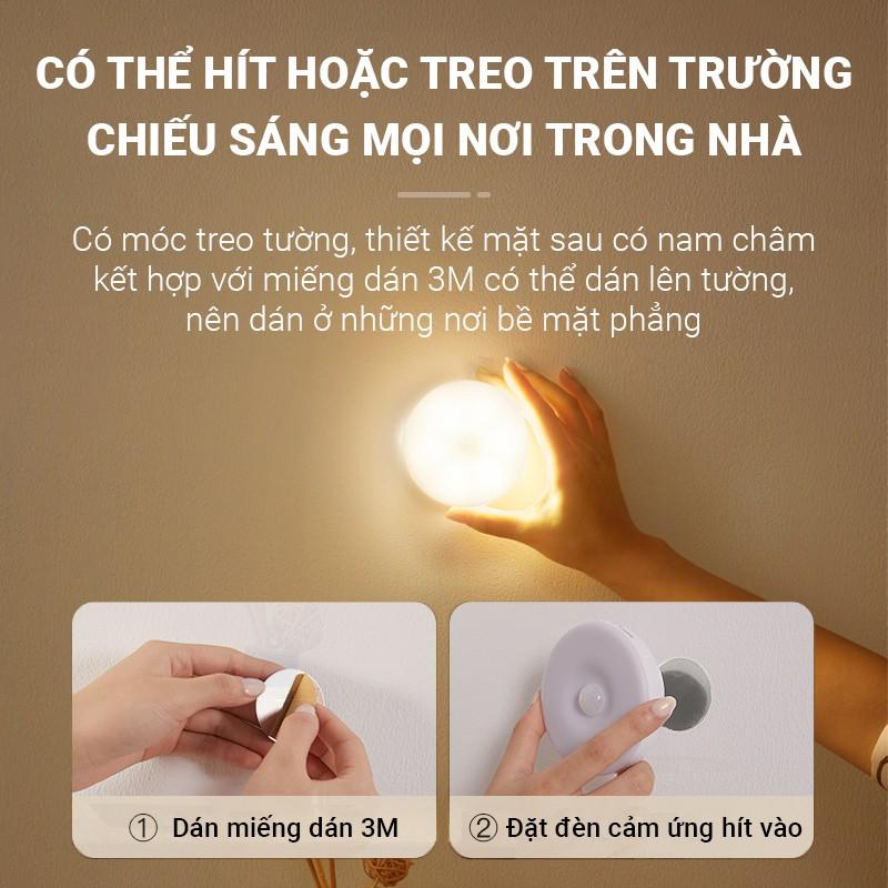 Đèn LED cảm ứng trong đêm có người đi qua tự động sáng,sử dụng pin sạc cao cấp để cầu thang,phòng ngủ,phòng tắm,tủ áo