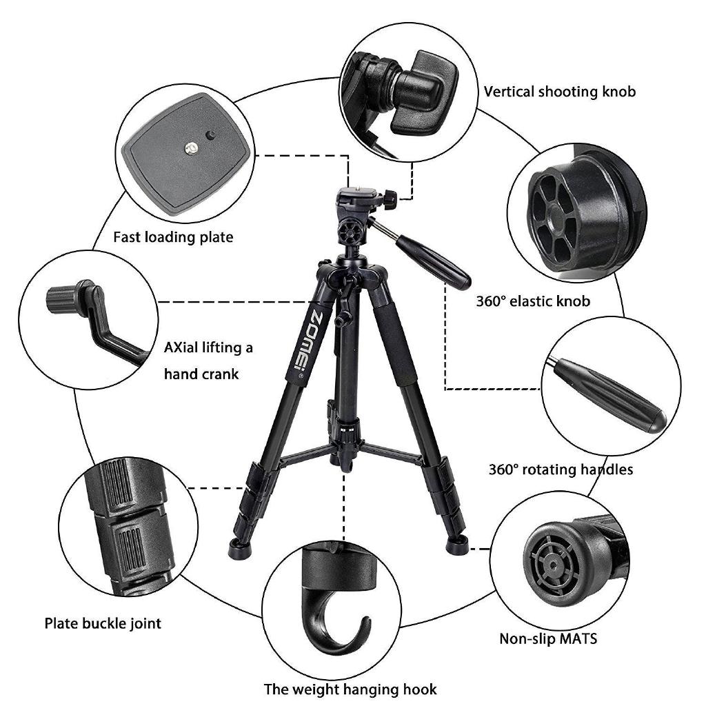 Tripod Q111 cho chân máy ảnh SLR hợp kim nhôm