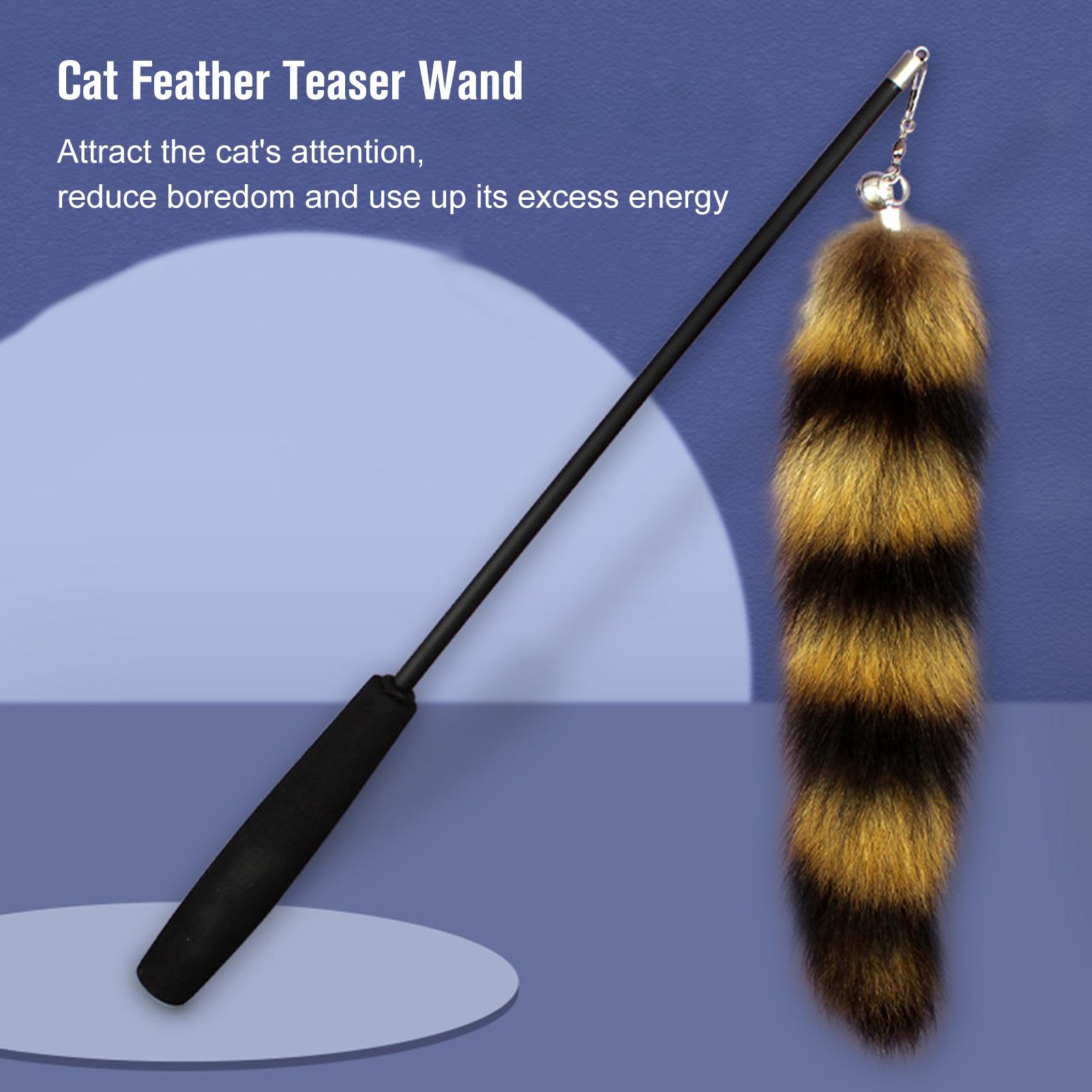 Đồ chơi lông vũ cho mèo tương tác có thê thu vào