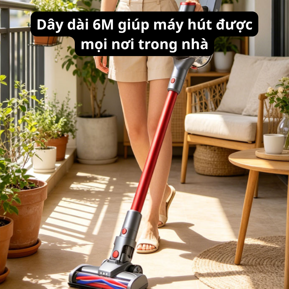 Máy hút bụi cầm tay có dây LumaBella LB-63026, công suất cực cao 3600W lực hút mạnh hút bụi gia đình, sofa, ô tô - HÀNG CHÍNH HÃNG