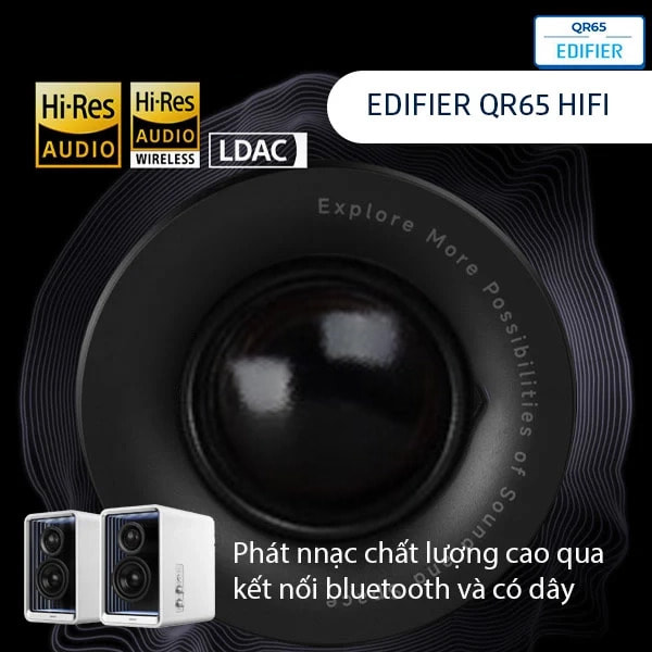Loa Bluetooth Edifier QR65 RGB | Công Suất 70W | Halo 2.0 - Hàng Chính Hãng