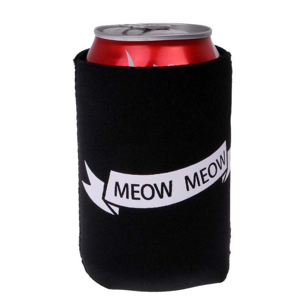 Set 2pcs Stubby Beer Tin Can Cooler Sleeve Chilling Wrap Holder Party Favor