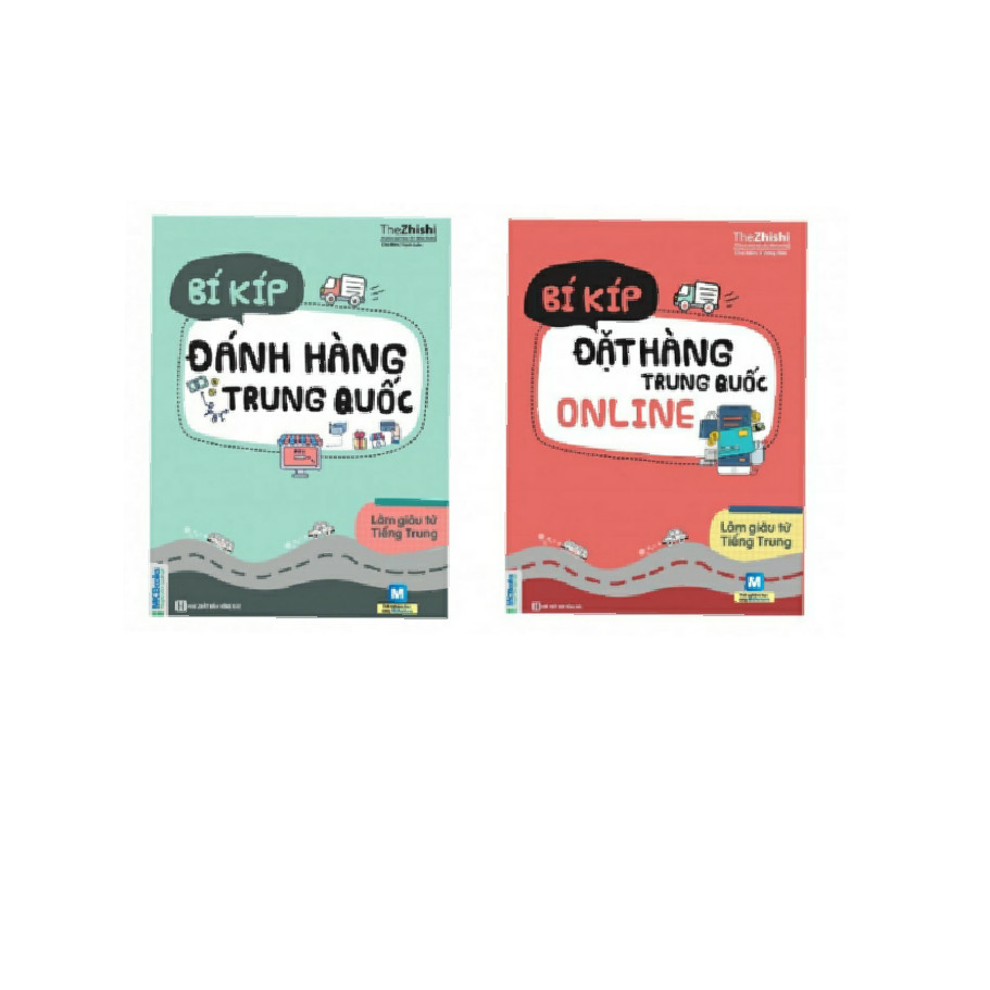 Combo 2 cuốn sách làm giàu từ tiếng Trung&quot;bí  kíp đánh hàng trung quốc+ bí kíp đặt hàng trung quốc online ( tặng kèm sổ tay MC books)