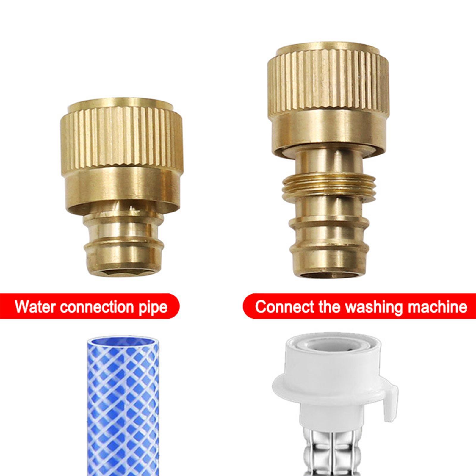 Brass Garden Hose Tap Connector Brass Joint Garden Hose Adapter for Garden Hose Replaces