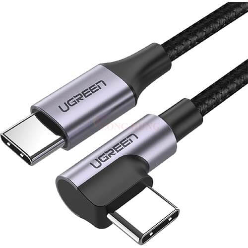 Cáp USB Type-C to Type-C 90 độ Ugreen M/M Cable US255 - Hàng chính hãng