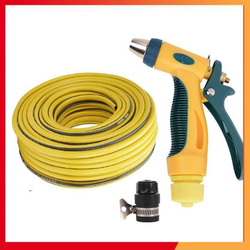 Bộ dây vòi xịt nước rửa xe,tưới cây tăng áp 3 lần 3-5m