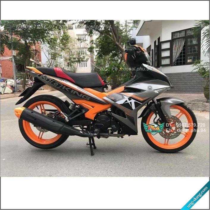 Tem Rời Exciter 150 Mx xám cam