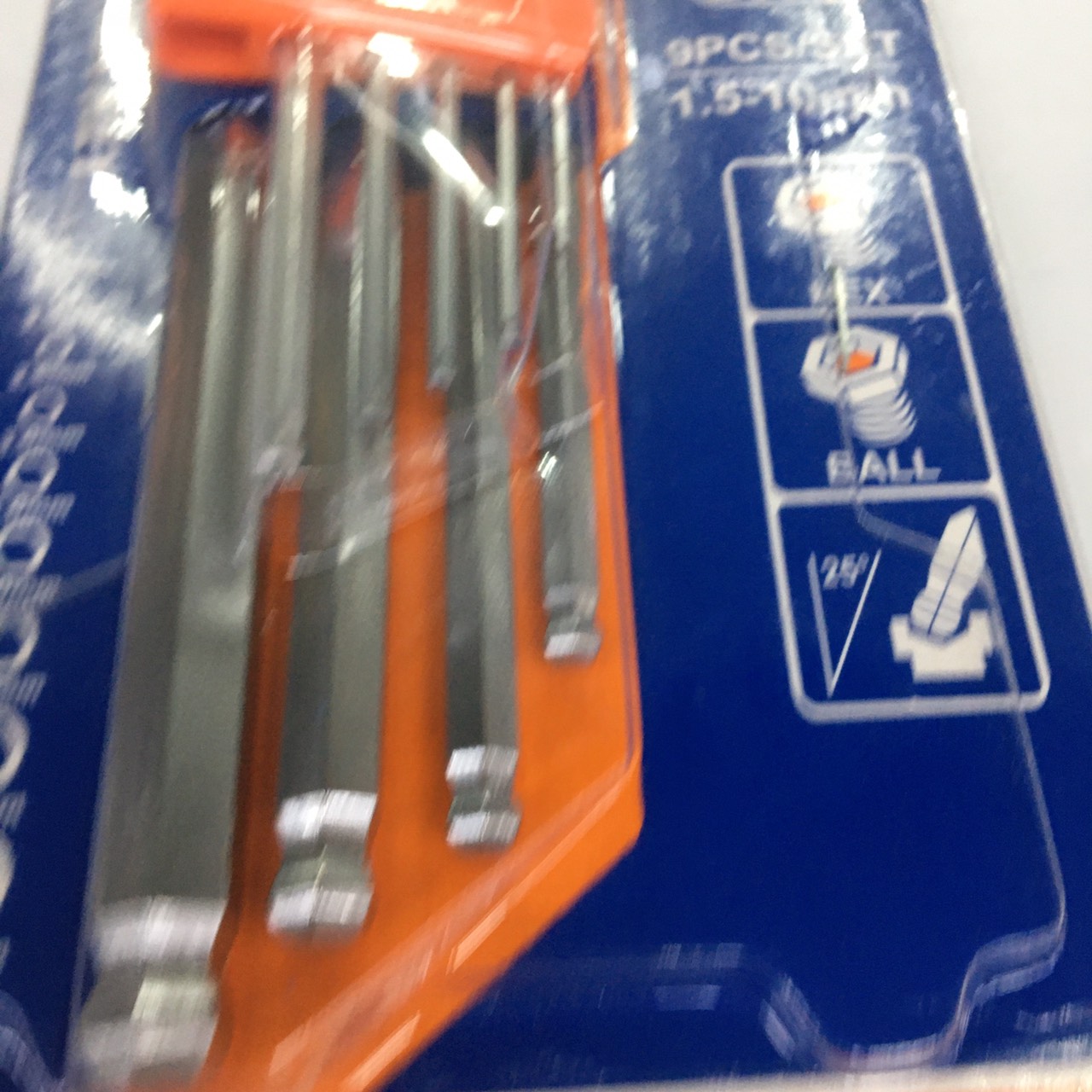 Bộ lục giác bi 9 cây Wadfow 1.5-10mm WHK2291 mạ chrome