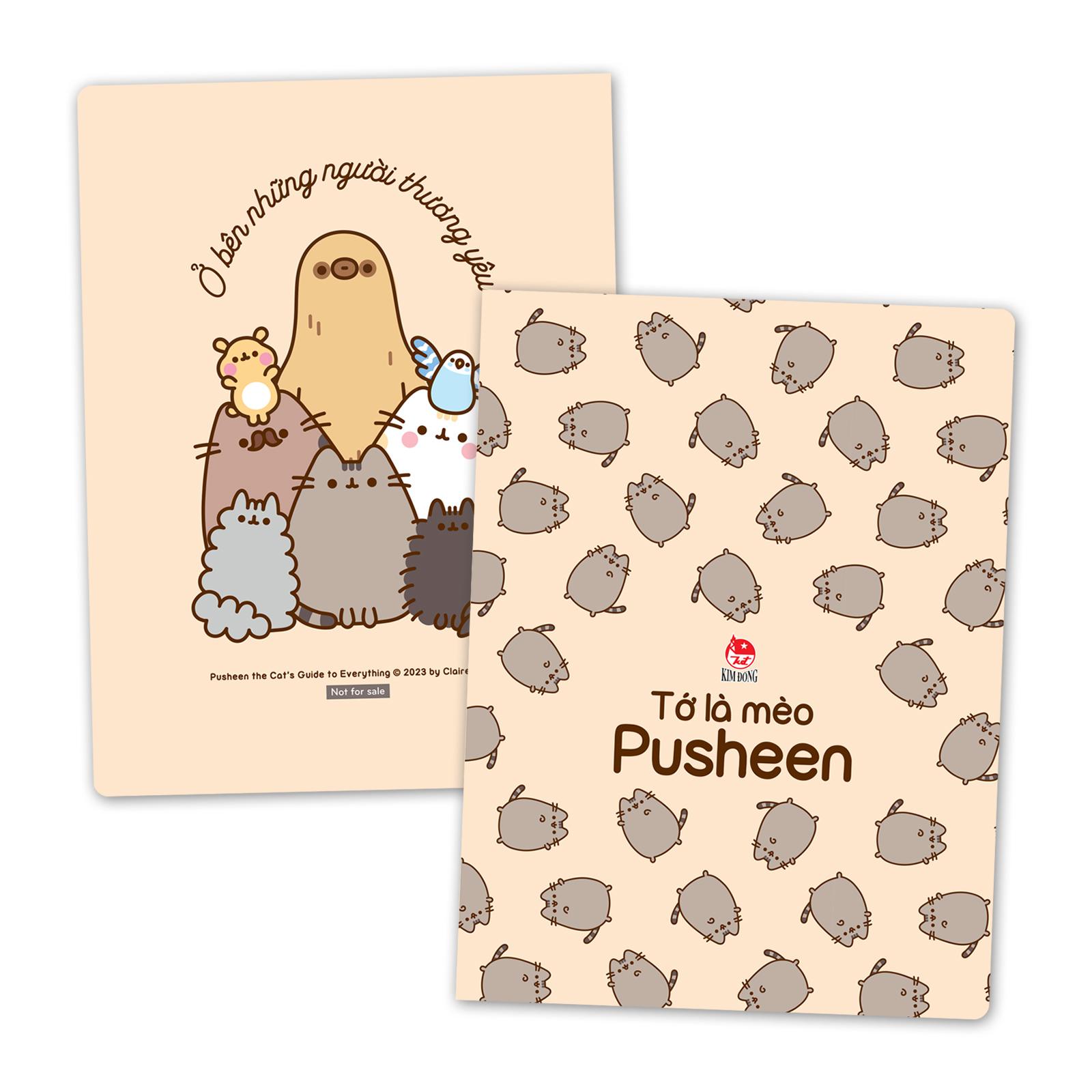 Sách - Tớ Là Mèo Pusheen - Tập 3 - Cẩm Nang Tất Tần Tật Của Pusheen - Tặng Kèm Bảng Sticker + Mini Clearfile