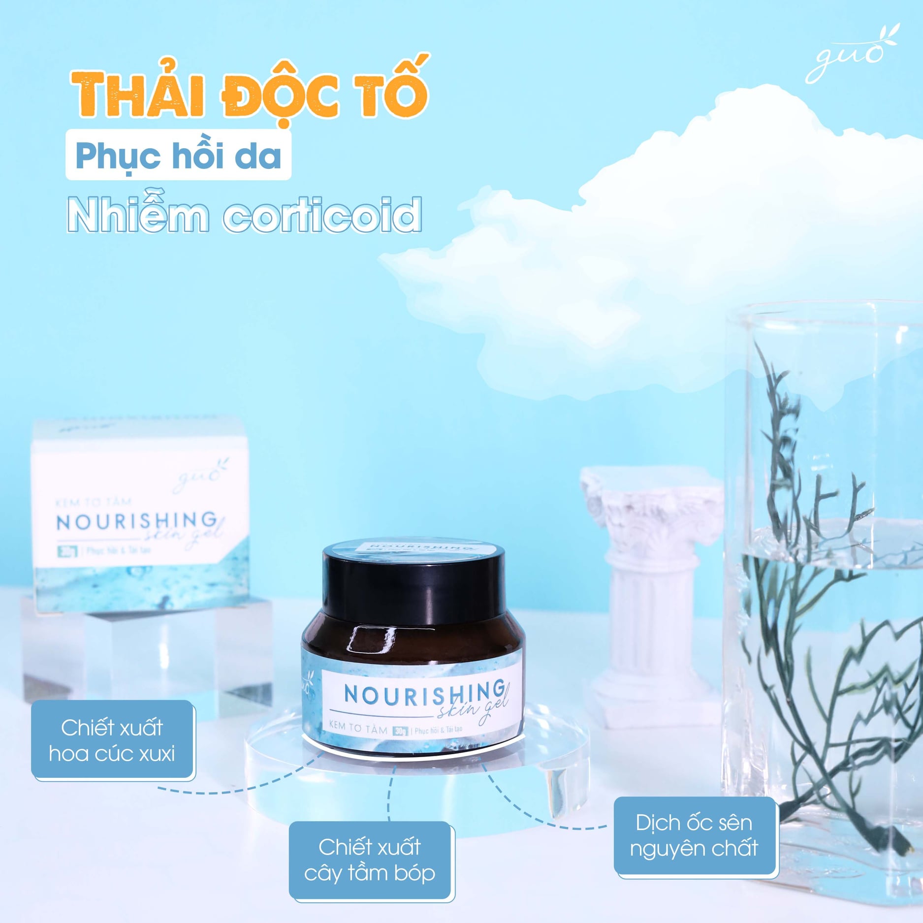 Kem Dưỡng Da Phục Hồi GUO - Nourishing Skin Gel GUO 30gr