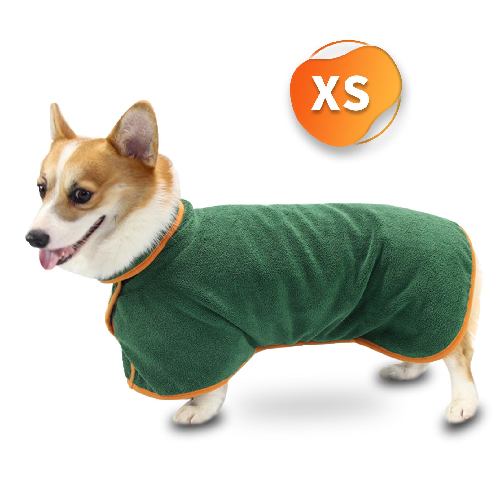 Khăn choàng tắm cho chó bằng vải polyester chất lượng cao mềm mại và thoải mái,Thiết kế dây đeo dính đeo vào và cởi ra dễ dàng