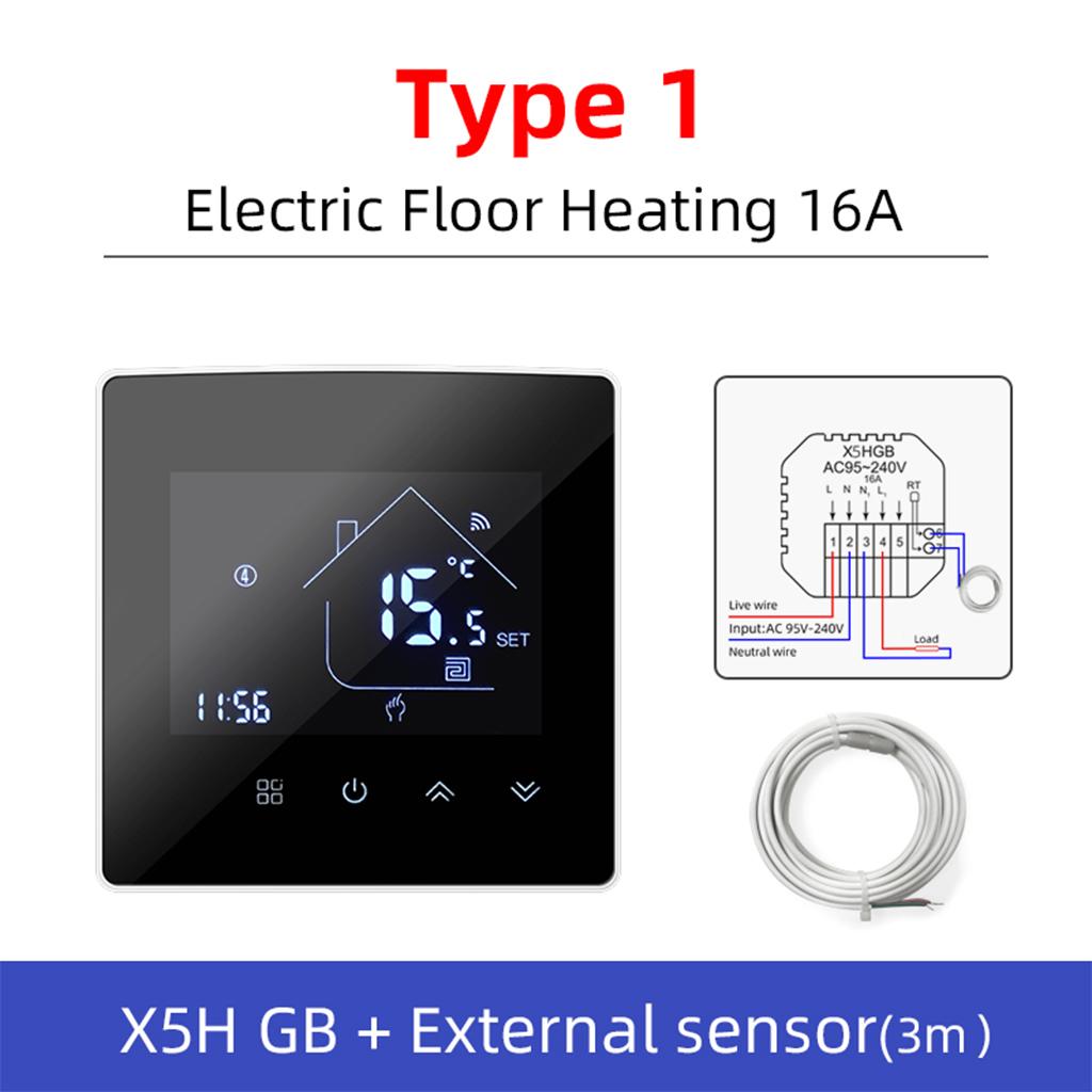 Smart Thermostat WiFi Temperature Controller APP Remote Control for Electric Heating for Smart Life for Google Assistant for Alexa WiFi