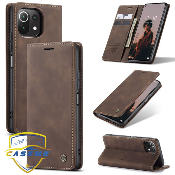 Bao da dạng ví chính hãng Caseme dành cho Xiaomi Mi 11 Lite - Hàng Nhập Khẩu