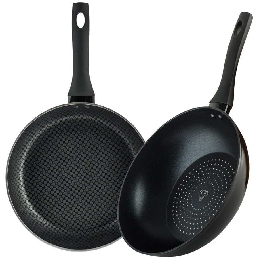 Cặp Chảo Chống Dính đa Lớp đáy Từ Nagakawa NAEC2626 - Chống Dính Gấp 5 Lần Chảo Thường - Dùng Trên Mọi Loại Bếp - Hàng Chính Hãng