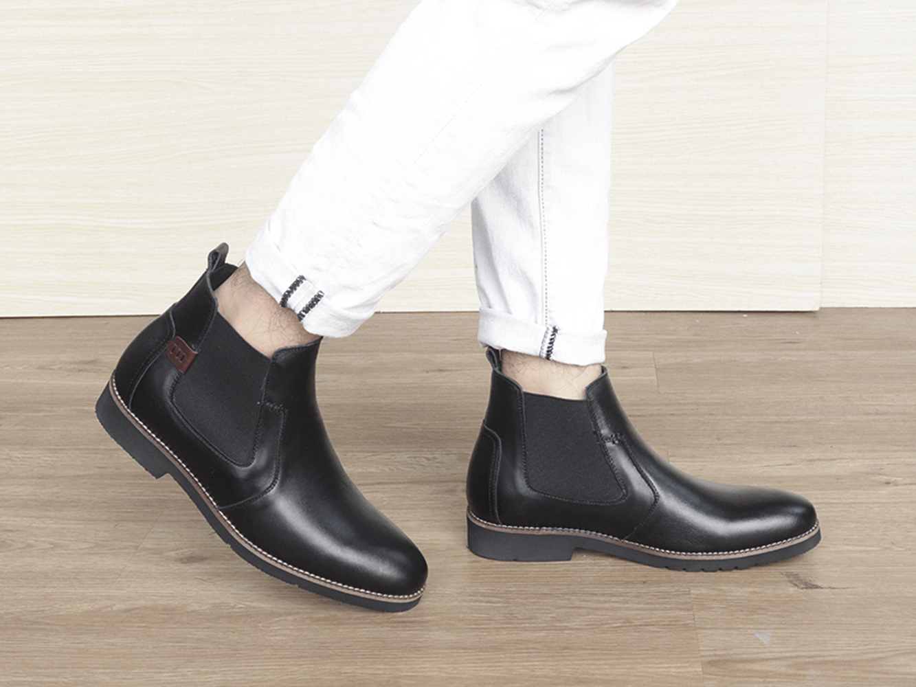 GIÀY TĂNG CHIỀU CAO - GIÀY CAO DÀNH CHO NAM GIỚI T&amp;TRA S1077 BOOTS - CAO 7CM GIÀY ĐỘN NAM CAO VƯỢT TRỘI