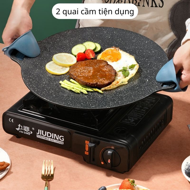 Chảo Đá Nướng Thịt BBQ Hàn Quốc Chống Dính Size 31Cm