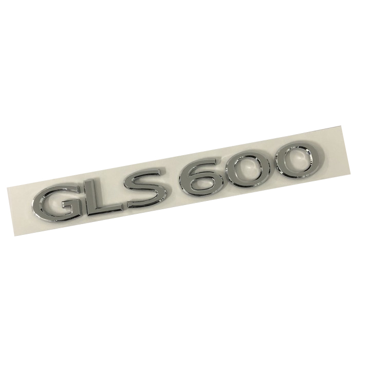 Decal tem chữ GLS600 dán đuôi xe ô tô Maybach, chất liệu nhựa ABS cao cấp, kích thước của chữ 17.5×2.2cm, kiểu chữ đời mới nhất