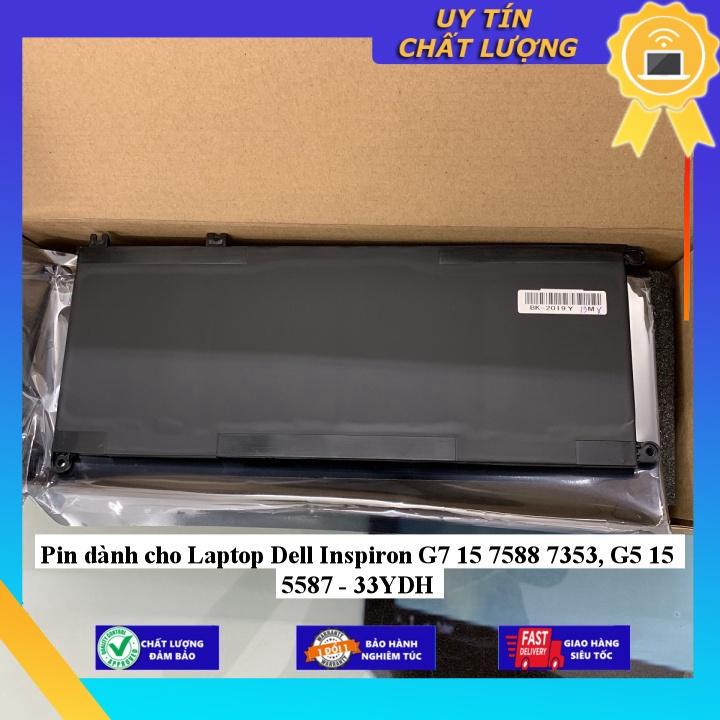 Pin dùng cho Laptop Dell Inspiron G7 15 7588 7353, G5 15 5587 - 33YDH - Hàng chính hãng  MIBAT1520