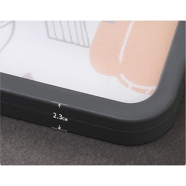 Thớt Inox 304 Kháng Khuẩn Đa Năng 2 Mặt inox + Nhựa PP Size 45,5 x 29,5