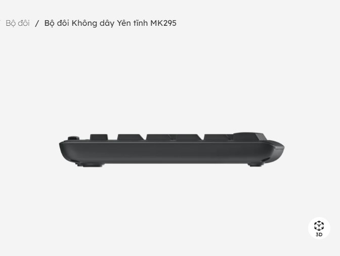 Bộ đôi bàn phím và chuột Không dây Yên tĩnh Logitech MK295 - Hàng chính hãng