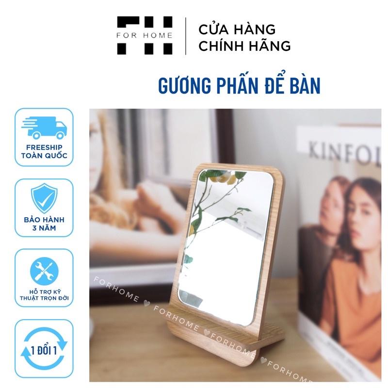 Gương Soi Để Bàn Trang Điểm Gỗ Mini ️ ️HÌNH THỰC TẾ ️ Sản phẩm của Nội Thất FOR HOME